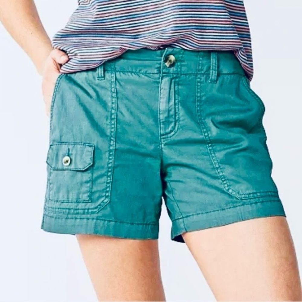 SONOMA Turquoise Teal Green Cargo Shorts